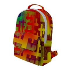 Code Binary System Flap Pocket Backpack (large) by Wegoenart