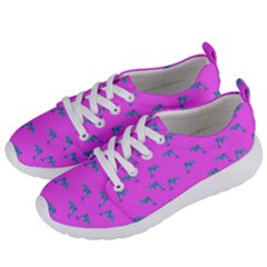 Pink And Blue, Cute Dolphins Pattern, Animals Theme Women s Lightweight Sports Shoes by Casemiro