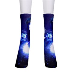 Tardis Background Space Crew Socks by Jancukart