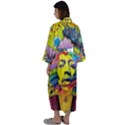 Psychedelic Rock Jimi Hendrix Maxi Satin Kimono View2