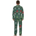 Beautiful Knitted Christmas Xmas Pattern Men s Long Sleeve Velvet Pocket Pajamas Set View4