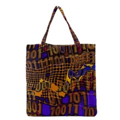 Binary Code Transformation Grocery Tote Bag by Wegoenart