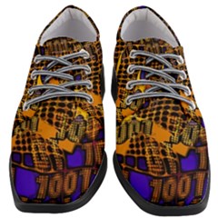 Binary Code Transformation Women Heeled Oxford Shoes by Wegoenart