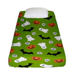 Pattern Seamless Halloween Fall Fitted Sheet (single Size) by Wegoenart