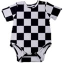 Chess board background design Baby Short Sleeve Onesie Bodysuit View1