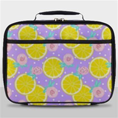 Purple Lemons  Full Print Lunch Bag by ConteMonfrey