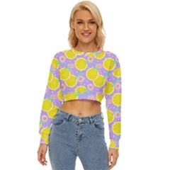 Purple Lemons  Lightweight Long Sleeve Sweatshirt by ConteMonfrey