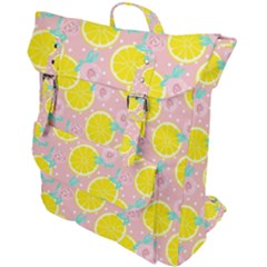 Pink Lemons Buckle Up Backpack by ConteMonfrey