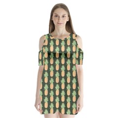 Pineapple Green Shoulder Cutout Velvet One Piece by ConteMonfrey