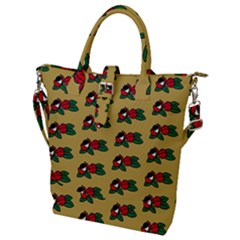 Guarana Fruit Brown Buckle Top Tote Bag by ConteMonfrey