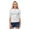 Starship Doodle - Space Elements Quarter Sleeve Raglan Tee View1