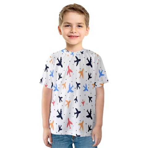 Sky Birds - Airplanes Kids  Sport Mesh Tee by ConteMonfrey