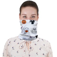 Halloween Jack O Lantern Vector Face Covering Bandana (adult) by Ravend