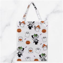 Halloween Jack O Lantern Vector Classic Tote Bag by Ravend