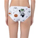 Halloween Jack O Lantern Vector Mid-Waist Bikini Bottoms View2