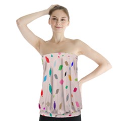 Bottle Pattern Water Flat Strapless Top by Ravend