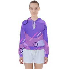 Colorful-abstract-wallpaper-theme Women s Tie Up Sweat by Wegoenart