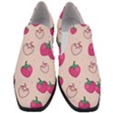 Seamless-strawberry-fruit-pattern-background Women Slip On Heel Loafers View1