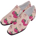 Seamless-strawberry-fruit-pattern-background Women Slip On Heel Loafers View2