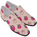 Seamless-strawberry-fruit-pattern-background Women Slip On Heel Loafers View3