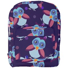 Owl Pattern Background Full Print Backpack by Wegoenart