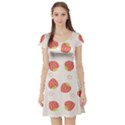 Strawberries Pattern Design Short Sleeve Skater Dress View1