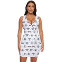 Insect Icon Seamless Pattern Draped Bodycon Dress View1