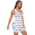 Insect Icon Seamless Pattern Draped Bodycon Dress View3