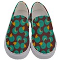 Vector-illustration-seamless-pattern-with-cartoon-duck Men s Canvas Slip Ons View1