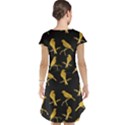 Background-with-golden-birds Cap Sleeve Nightdress View2