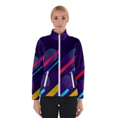 Colorful-abstract-background Women s Bomber Jacket by Wegoenart