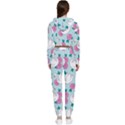 Classy swan pattern Cropped Zip Up Lounge Set View2