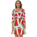 Watermelon Cuties White Shoulder Cut Out Zip Up Dress View1