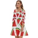 Watermelon Cuties White Shoulder Cut Out Zip Up Dress View2