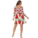 Watermelon Cuties White Shoulder Cut Out Zip Up Dress View4