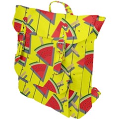 Yellow Watermelon Popsicle  Buckle Up Backpack by ConteMonfrey