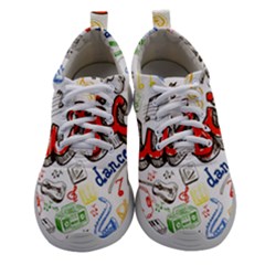 Music-color-elements Women Athletic Shoes by Wegoenart