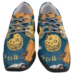 Missile Pattern Women Heeled Oxford Shoes by Wegoenart