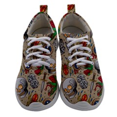 Tattoo Pattern Women Athletic Shoes by Wegoenart