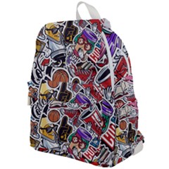 Vintage College Colorful Seamless Pattern Top Flap Backpack by Wegoenart