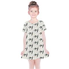 Minimalist Fall Of Leaves Kids  Simple Cotton Dress by ConteMonfrey