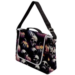 Halloween Party Skulls, Demonic Pumpkins Pattern Box Up Messenger Bag by Casemiro