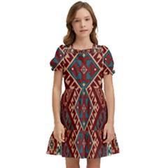 Armenian Carpet Kids  Puff Sleeved Dress by Gohar