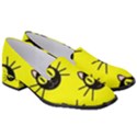 Cats Heads Pattern Design Women s Classic Loafer Heels View3