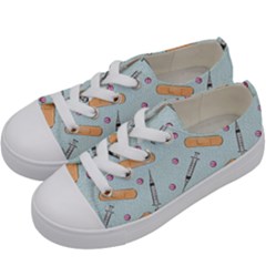 Medicine Items Kids  Low Top Canvas Sneakers by SychEva