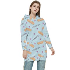 Medicine Items Women s Long Oversized Pullover Hoodie by SychEva