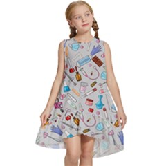 Medical Devices Kids  Frill Swing Dress by SychEva