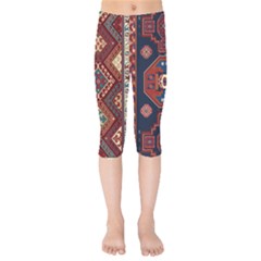 Armenian Old Carpet  Kids  Capri Leggings  by Gohar