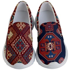 Armenian Old Carpet  Kids Lightweight Slip Ons by Gohar