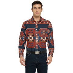 Armenian Carpet Men s Long Sleeve Pocket Shirt  by Gohar